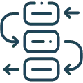 Icon with a spiral design in the center.