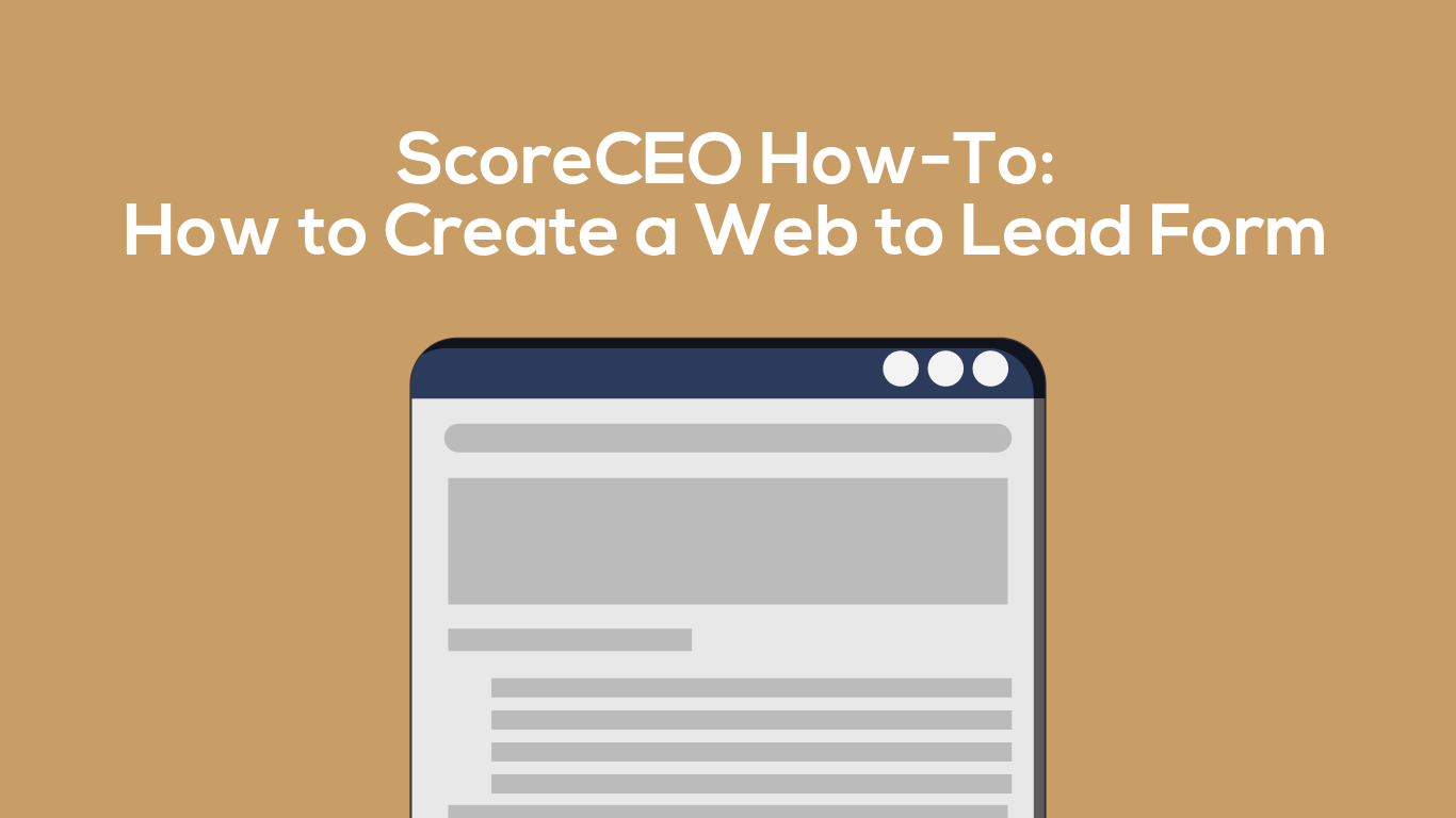 How to Create a Web-to-Lead Form in ScoreCEO featured image