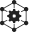 Hexagonal structure representing a connected outsourcing network with a central hub.