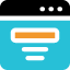A blue and orange icon featuring a light symbol, representing illumination or guidance.