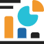 Data analytics chart icon
